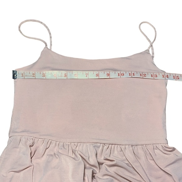 EUC Aritzia Baby Pink Spaghetti Strap Wide Leg Jumpsuit with Pockets!! - Picture 5 of 9